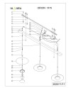 ORION * LÁMPARA LINEAL NEGRO/CUERO 3L LED  24W 3000K